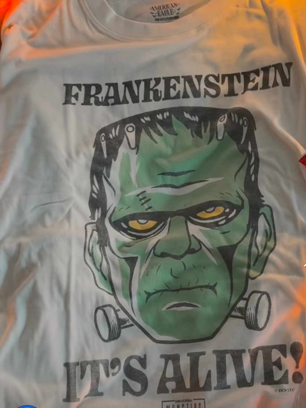 American Eagle Frankenstein Its Alive Graphic Shirt Halloween XS S M XXL